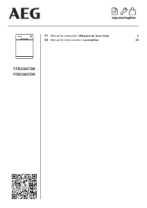 Manual AEG FFB33607ZW Máquina de lavar louça