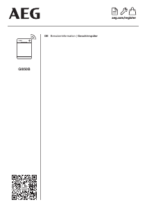 Bedienungsanleitung AEG GI850B Geschirrspüler