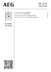 Bruksanvisning AEG TR718EBOB Torktumlare