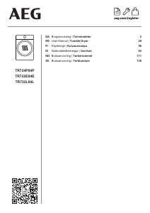 Brugsanvisning AEG TR724P84P Tørretumbler