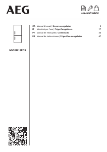 Manual de uso AEG NSC6M18FDS Frigorífico combinado