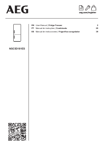 Manual AEG NSC5D181ES Fridge-Freezer