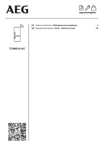 Mode d’emploi AEG TC9MS181AC Réfrigérateur combiné