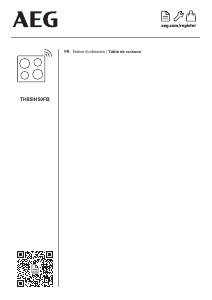 Mode d’emploi AEG TH85IH50FB Table de cuisson