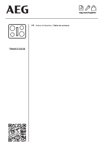 Mode d’emploi AEG TH84CC23CB Table de cuisson