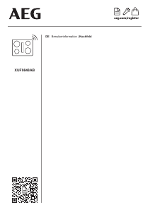 Bedienungsanleitung AEG XUF9848AB Kochfeld