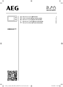 Manuale AEG OMB6G261TT Microonde
