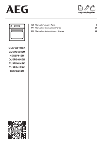 Manual AEG GU5PB43FSM Forno