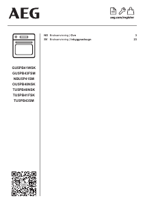 Bruksanvisning AEG TU5PB40NSK Ugn