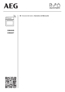Bedienungsanleitung AEG CM6600T Backofen