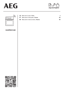 Manual de uso AEG OA5PB531AB Horno