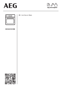 Bruksanvisning AEG BCX23101EM Ugn