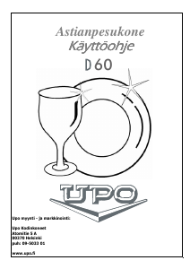 Käyttöohje UPO D60 Astianpesukone
