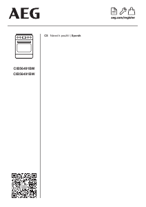 Manuál AEG CIB56491BM Sporák