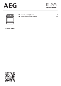 Manuál AEG CIB6443BBM Sporák