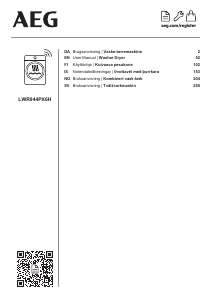 Käyttöohje AEG LWR944PX6H Kuivaava pesukone
