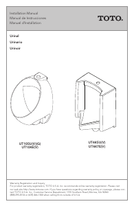 Manual TOTO UT104E(V) Toilet