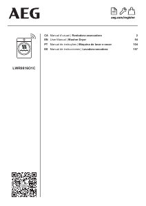 Manual de uso AEG LWR9816O1C Lavasecadora