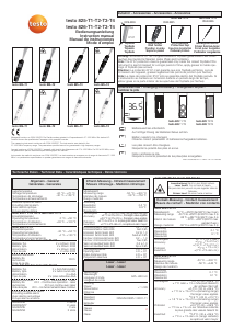 Manual de uso Testo 825 T3 Termómetro de cocina