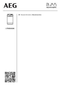 Bedienungsanleitung AEG LTR6E40268 Waschmaschine