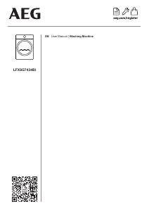 Bruksanvisning AEG LFX6G7434BI Tvättmaskin
