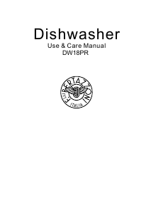Manual Bertazzoni DW18PR Dishwasher