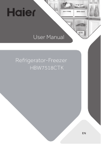 Manual Haier HBW7518CTK Fridge-Freezer