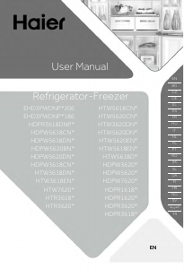 Manual Haier HTR3620CNPW Frigorífico combinado
