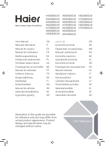Manuale Haier H43S85GUX LED televisore