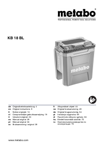 Käyttöohje Metabo KB 18 BL Kylmälaukku