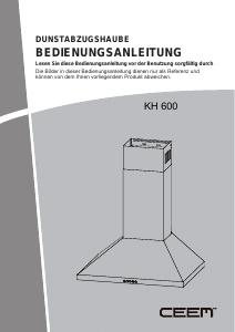 Bedienungsanleitung CEEM KH 600 Dunstabzugshaube