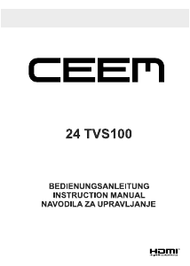 Bruksanvisning CEEM 24 TVS100 LED TV