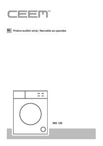 Priročnik CEEM WD 120 Pralno-sušilni stroj