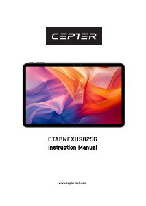 Käyttöohje Cepter CTABNEXUS8256 Taulutietokone