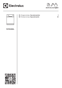 Brugsanvisning Electrolux Y67EG500L Opvaskemaskine