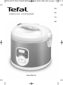 Manual Tefal RK104670 Mecha Congee Rice Cooker
