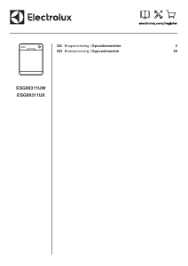 Brugsanvisning Electrolux ESG89311UW Opvaskemaskine