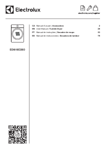 Manual Electrolux EDI618E3BO Máquina de secar roupa