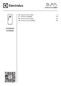 Käyttöohje Electrolux PU7NE28X Pakastin