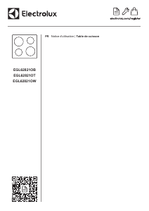 Mode d’emploi Electrolux EGL62821OW Table de cuisson
