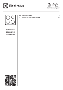 Bruksanvisning Electrolux EGG64272W Häll