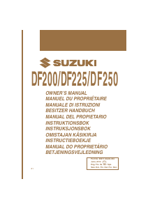 Bedienungsanleitung Suzuki DF250 Aussenborder