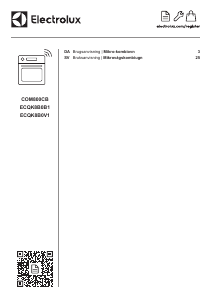 Brugsanvisning Electrolux ECQK8B0V1 Mikroovn