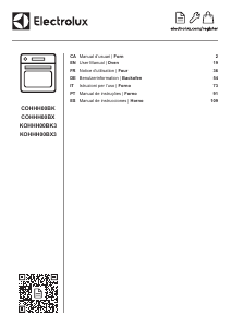 Manuale Electrolux COHHH00BX Forno