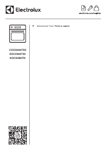 Manuale Electrolux KOCGH60TH Forno