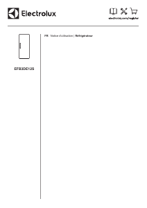 Mode d’emploi Electrolux EFB3DE12S Réfrigérateur