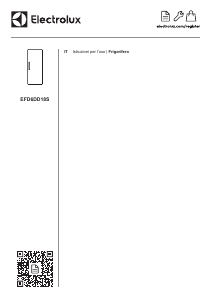 Manuale Electrolux EFD6DD18S Frigorifero
