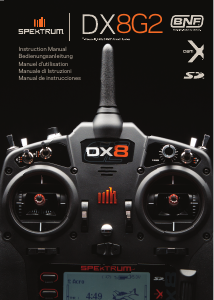 Manuale Spektrum DX8G2 Radiocomando