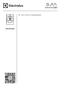Mode d’emploi Electrolux EW7W1056B Lave-linge séchant