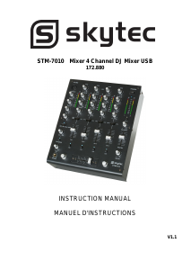 Mode d’emploi Skytec 172.880 STM-7010 Table de mixage